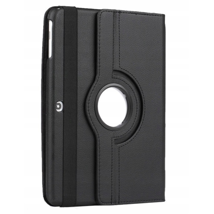 Husa 360 grade EtuiTab pentru Samsung Galaxy Tab 4 10.1, neagra, din piele ecologica, suport ajustabil