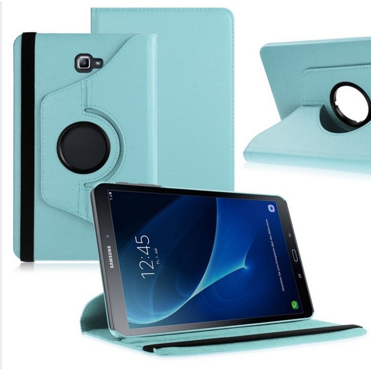 Husa 360° EtuiTab pentru tableta Samsung Galaxy Tab A A6 10.1, albastru, piele ecologica, suport ajustabil