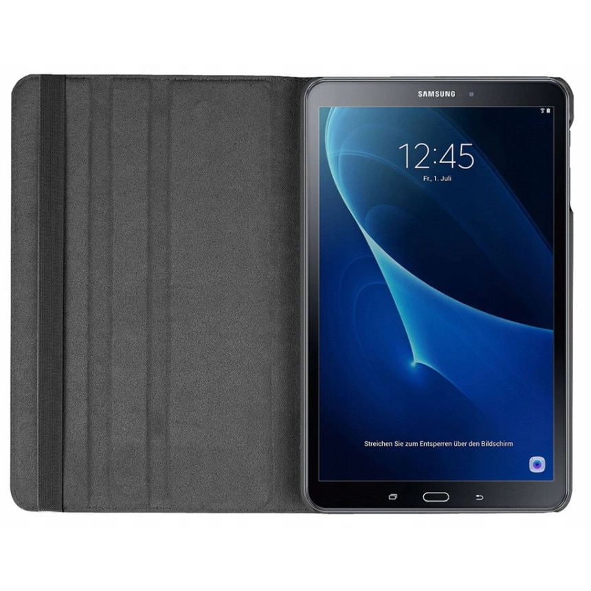 Husa 360° EtuiTab pentru tableta Samsung Galaxy Tab A A6 10.1, albastru, piele ecologica, suport ajustabil