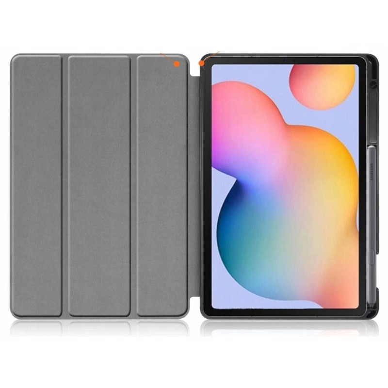 Husa pentru tableta EtuiTab, Samsung Galaxy Tab S6 Lite, neagra, cu suport si spatiu pentru stilou, 10.4 inch