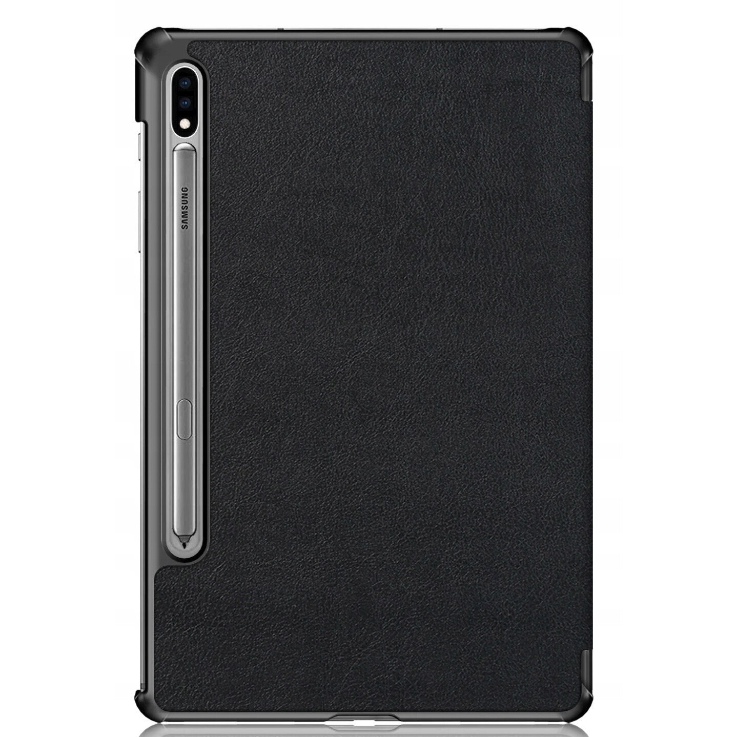 Husa tableta EtuiTab pentru Samsung Galaxy Tab S8+ Plus 12,4", ecologica, cu suport, microfibra, neagra