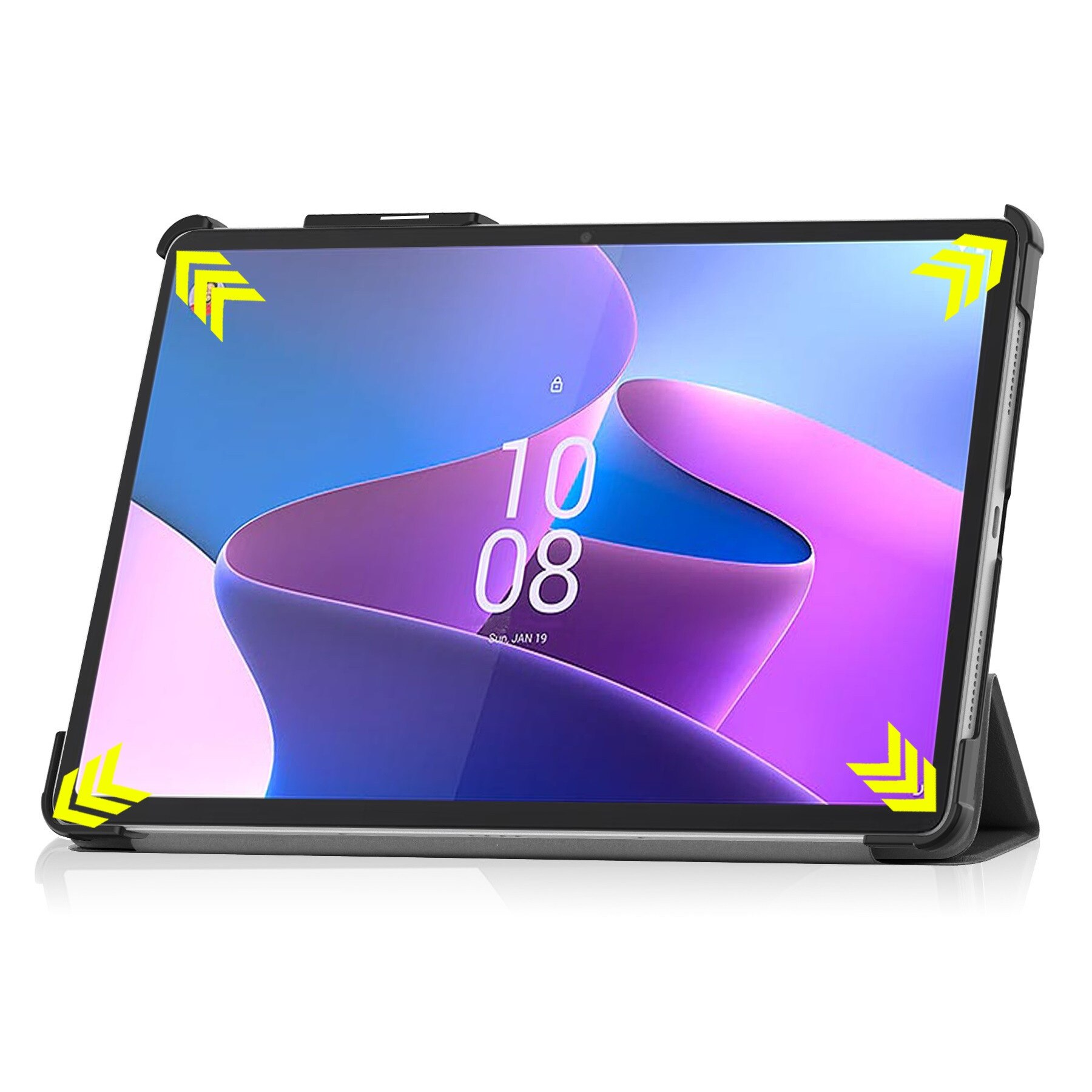 Etui pentru tableta Lenovo Tab P11 PRO 2-generatia 11.2", ZLOTO-ROZOWE, din piele ecologica, cu functie de suport