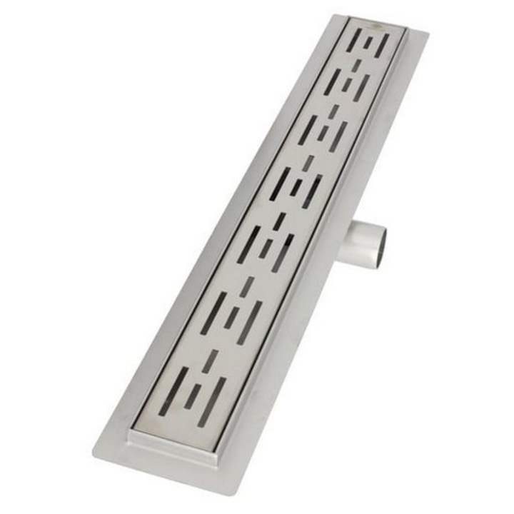 Rigola din otel inoxidabil Clasic VEN-S607A, 600 x 70 mm, membrana hidroizolanta, evacuare orizontala: Ø 40mm, Everpro