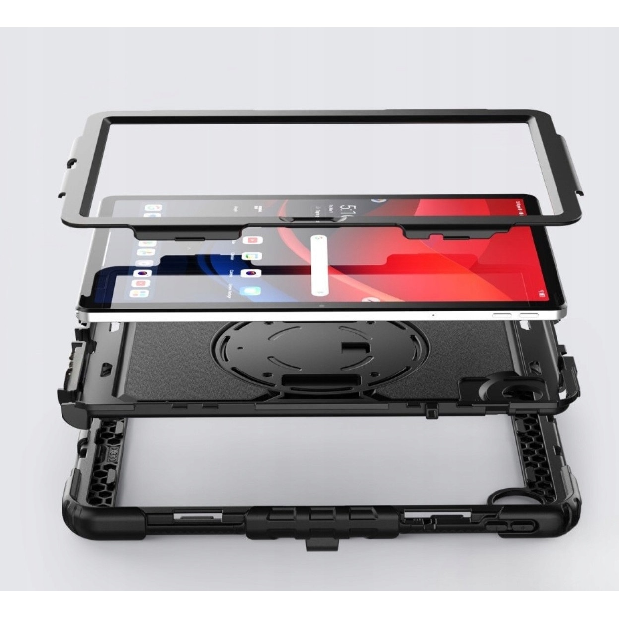 Husa tableta EtuiTab pentru LENOVO Idea Tab ZAFR0378PL 11", TPU si policarbonat, cu curea de umar, suport integrat