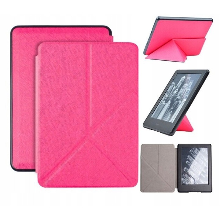 Etui Origami pentru Kindle 10 Touch 2019-2020, EtuiTab, ecologic, acces la toate sloturile, culoare la alegere