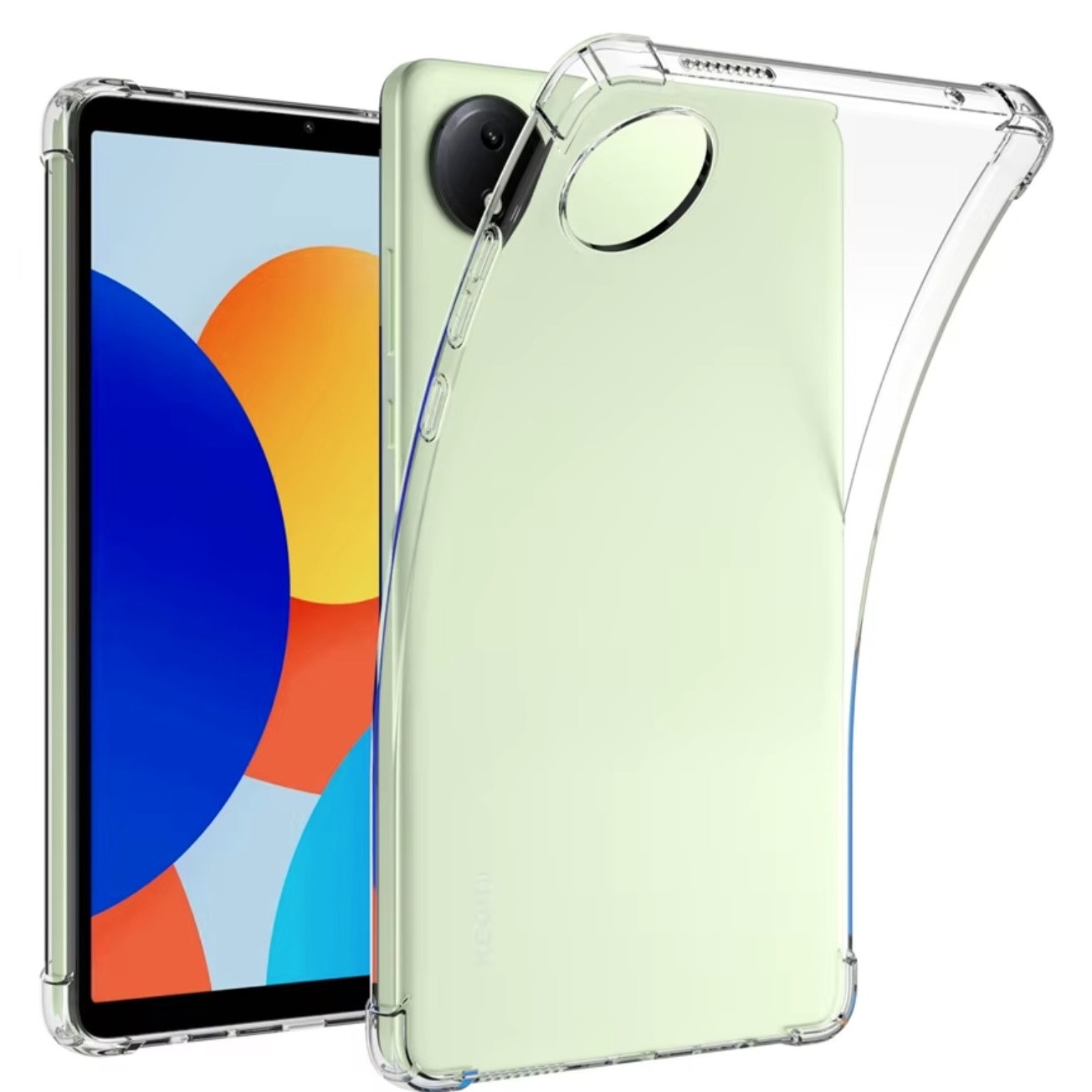 Husa din silicon EtuiTab pentru Xiaomi Redmi Pad SE 8,7", subtire, acces usor, transparent