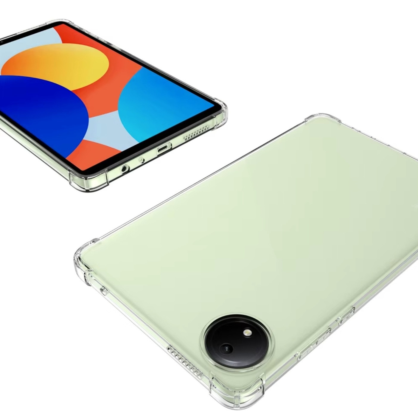 Husa din silicon EtuiTab pentru Xiaomi Redmi Pad SE 8,7", subtire, acces usor, transparent