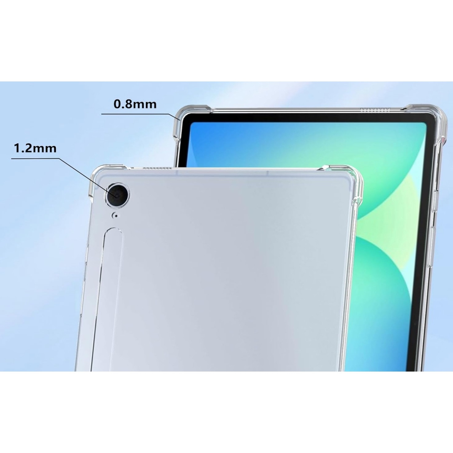 Husa din silicon EtuiTab pentru tableta Samsung Galaxy Tab S10 FE Plus S10 FE+ 13,1", acces usor la butoane, protectie impotriva zgarieturilor