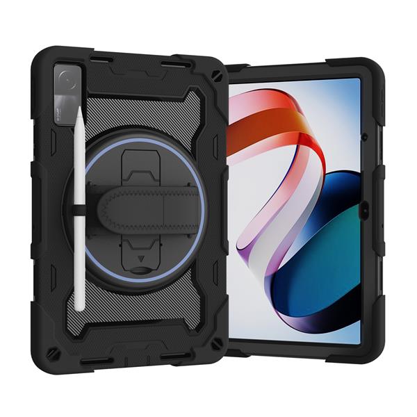Husa tablete EtuiTab pentru Xiaomi Redmi Pad SE 11 2023, protectie 3 straturi, suport integrat, negru