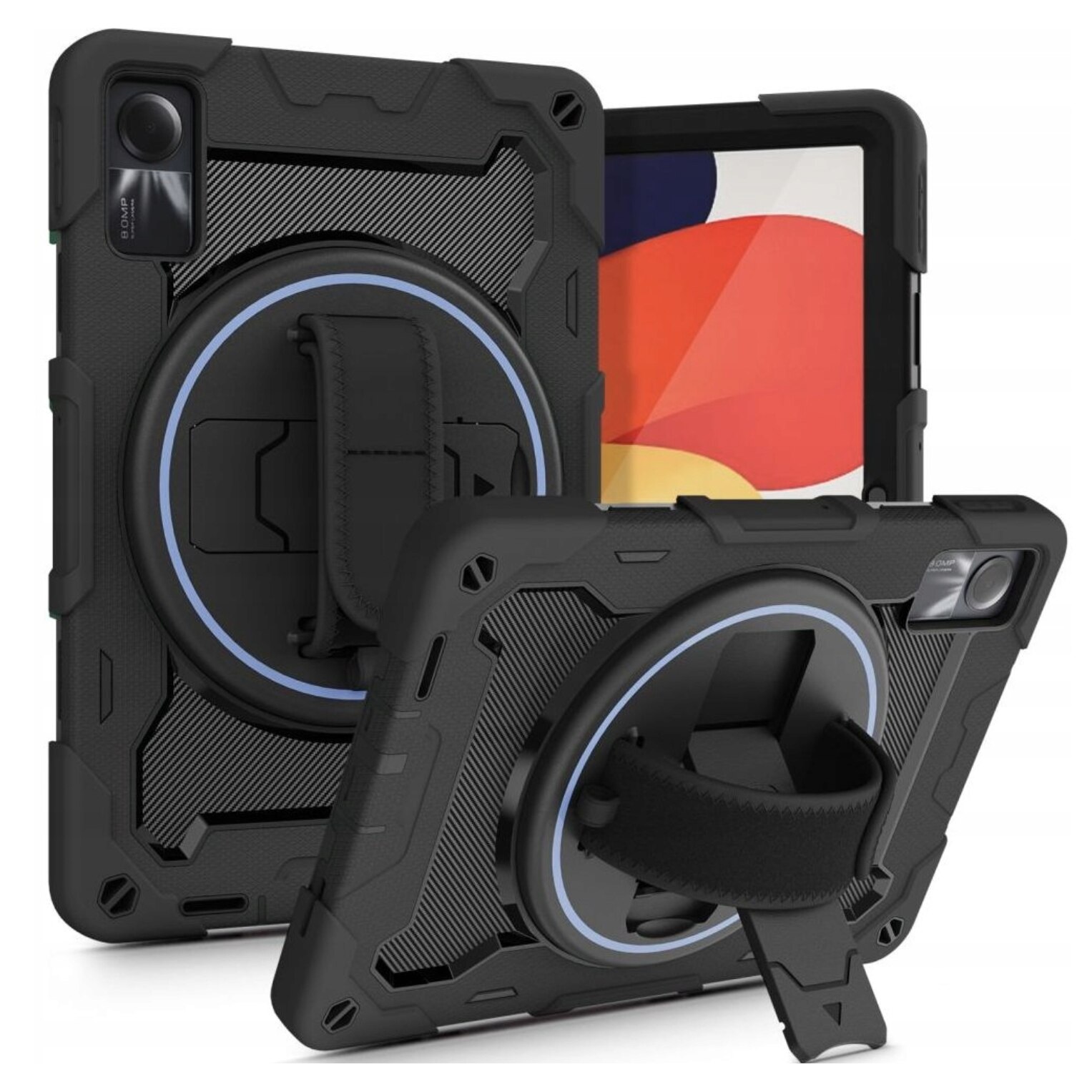 Husa tablete EtuiTab pentru Xiaomi Redmi Pad SE 11 2023, protectie 3 straturi, suport integrat, negru