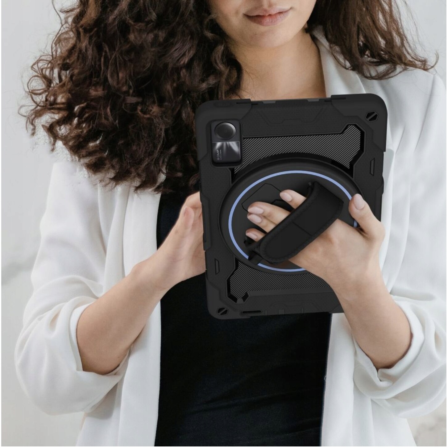 Husa tablete EtuiTab pentru Xiaomi Redmi Pad SE 11 2023, protectie 3 straturi, suport integrat, negru