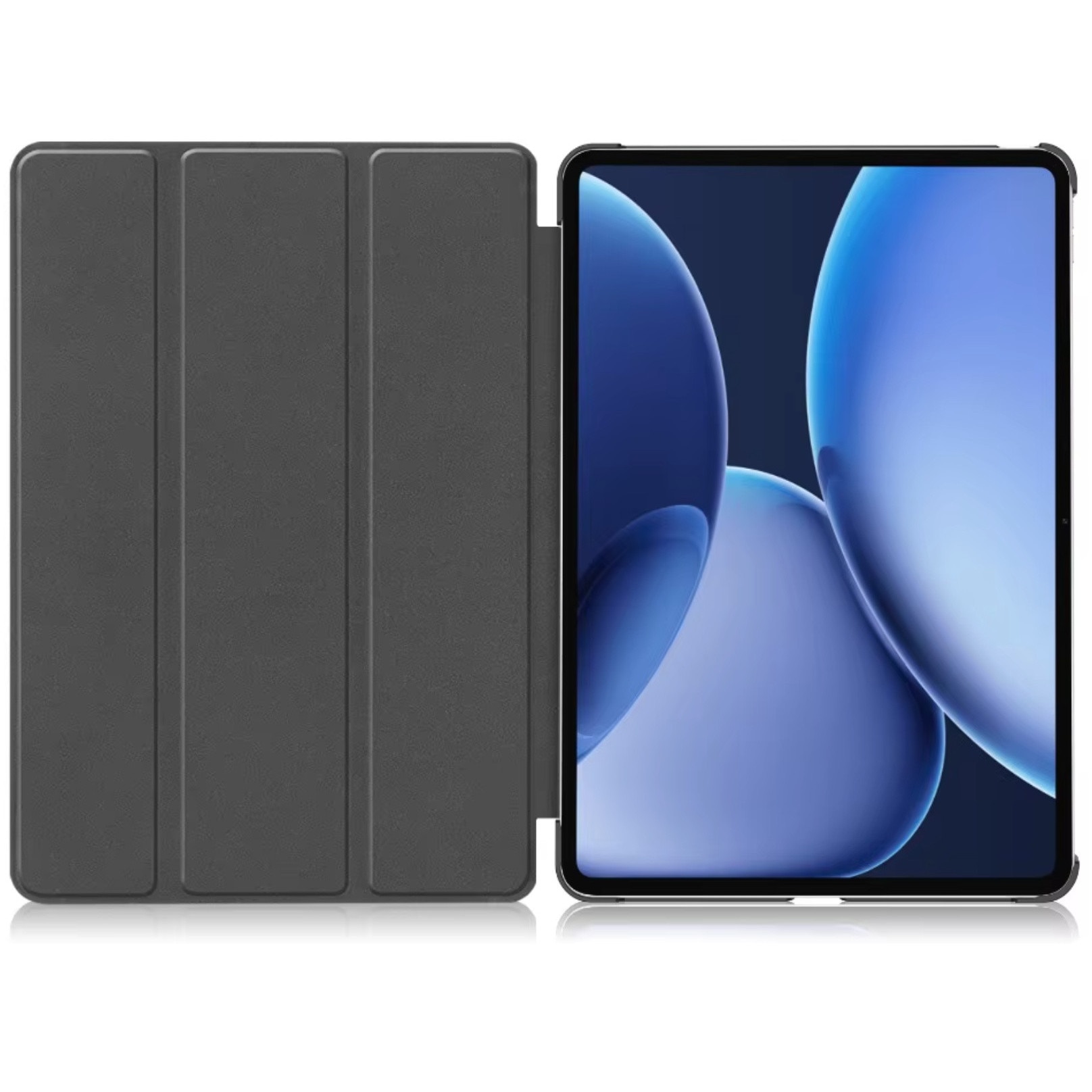 Husa tableta EtuiTab pentru OnePlus Pad 3/2 Pro/OPPO Pad 4/4 Pro 13,2", neagra, din piele ecologica si plastic, cu suport