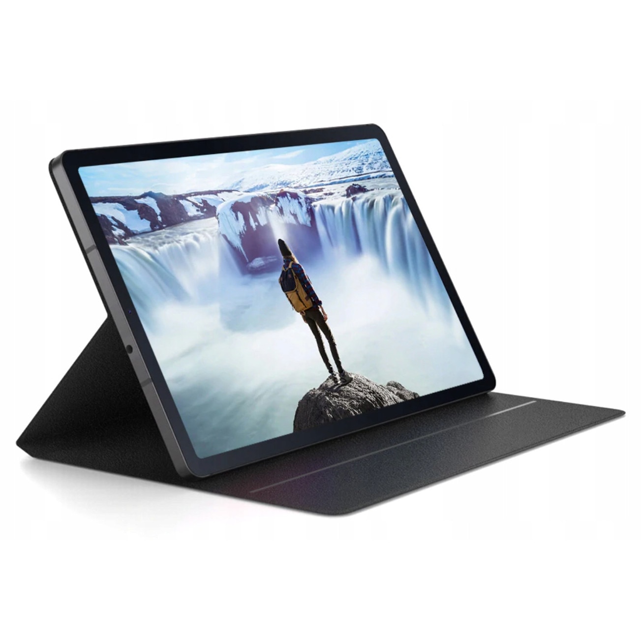 Husa magnetica EtuiTab pentru tableta Samsung Tab S6 Lite 10.4, gri, cu suport pentru stylus