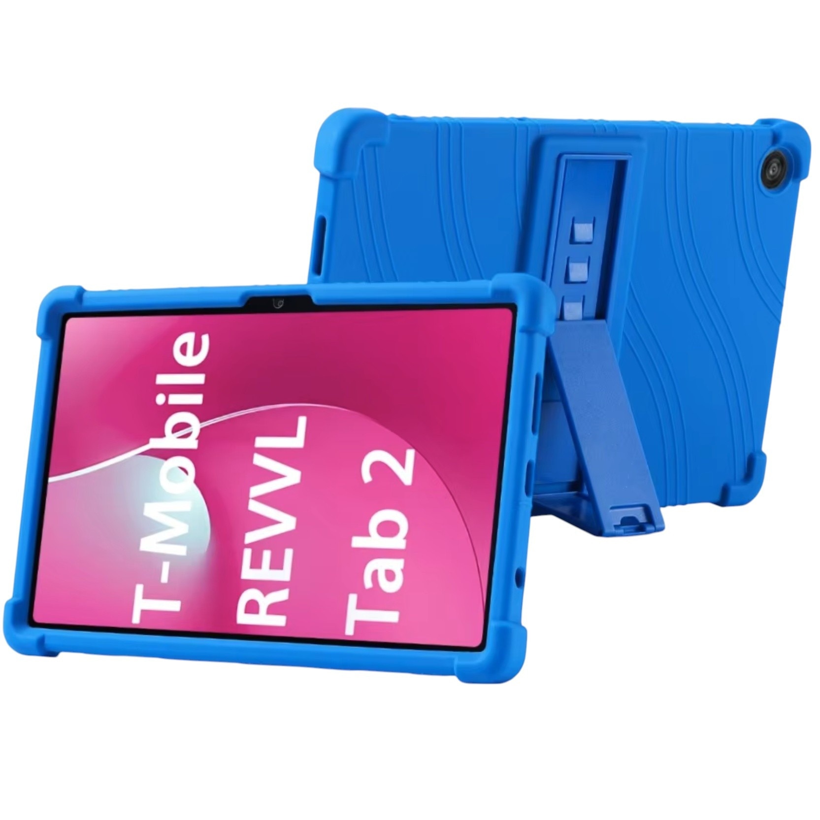 Husa din silicon pentru tableta, EtuiTab, T-Mobile T Tablet 2 5G 10,1", neagra, subtire