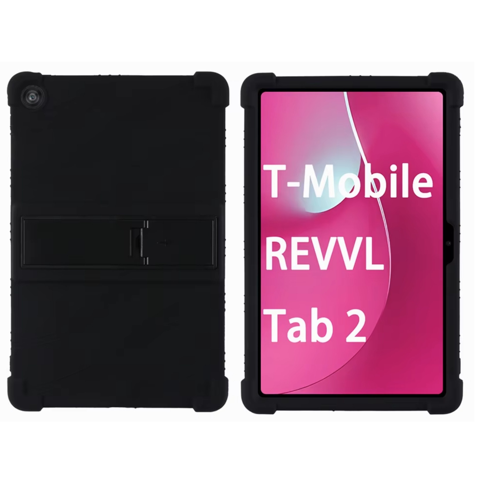 Husa din silicon pentru tableta, EtuiTab, T-Mobile T Tablet 2 5G 10,1", neagra, subtire