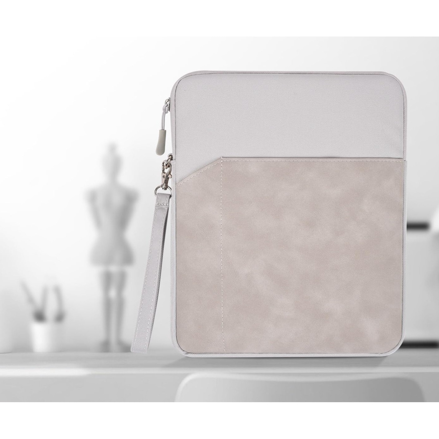 Geanta laptop EtuiTab, pentru laptopuri de pana la 14", impermeabila, compartimente suplimentare, albastru inchis, 31x23,5x2 cm