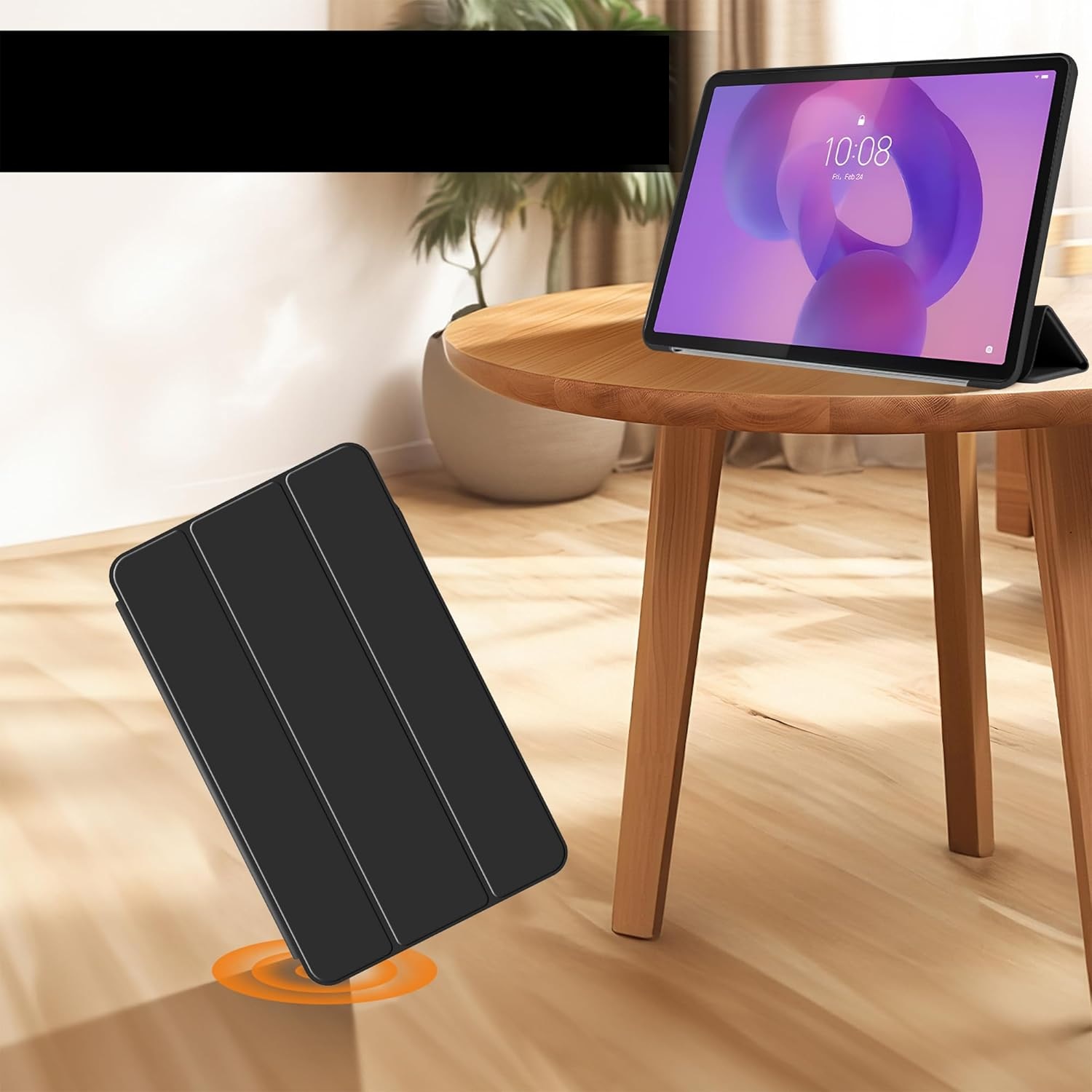 Husa cu clapeta EtuiTab pentru Lenovo Idea Tab Pro 12.7", verde, design subtire, protectie eficienta