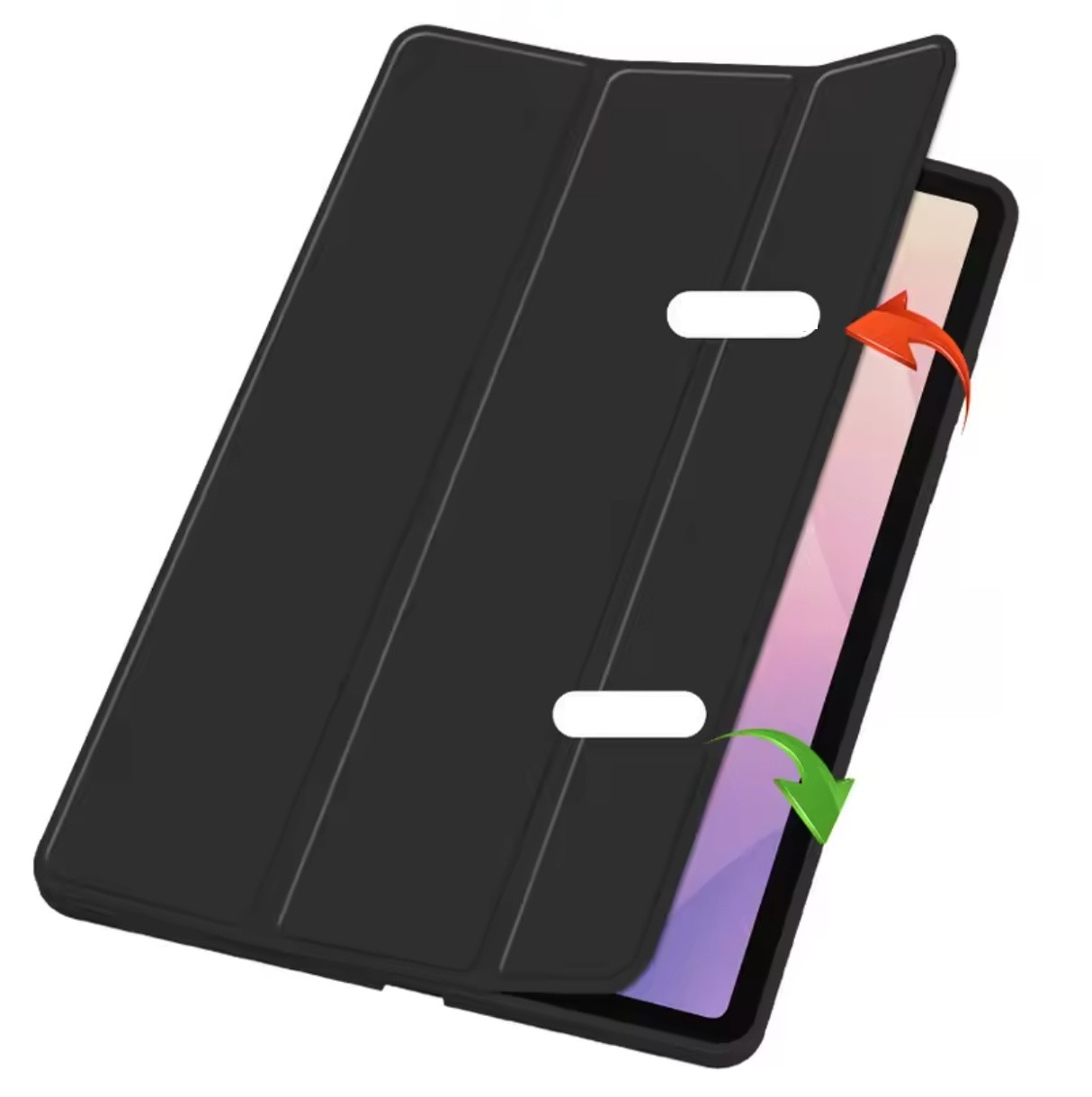 Husa tableta EtuiTab pentru Samsung Galaxy Tab S11 11", neagra, din piele ecologica si plastic, cu suport pentru stylus