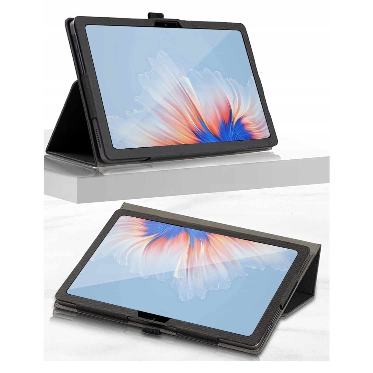 Husa tablete EtuiTab, pentru DOOGEE U9 10,1" 2023 / U9 KID 10,1" 2023, neagra, cu suport si maner integrat
