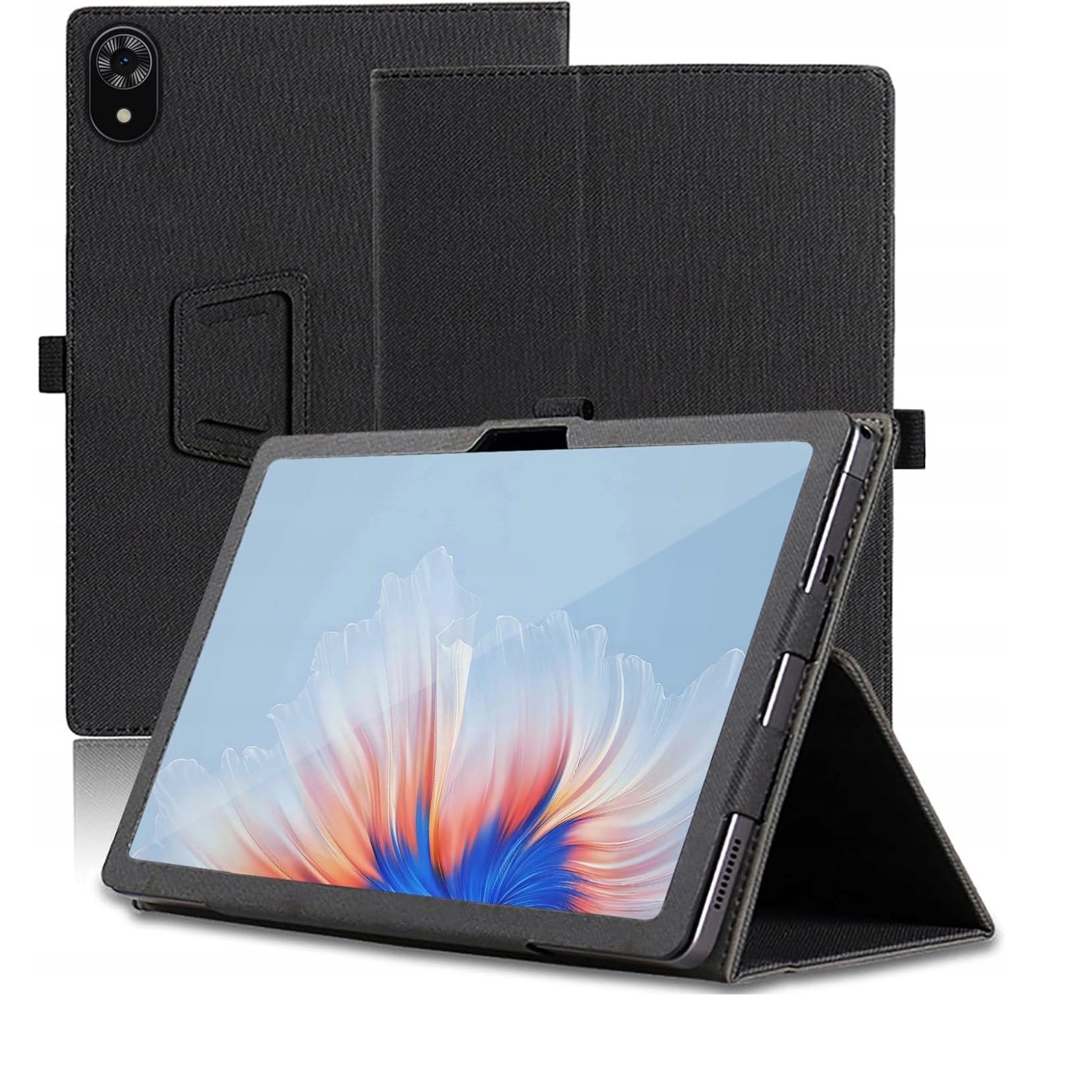 Husa tablete EtuiTab, pentru DOOGEE U9 10,1" 2023 / U9 KID 10,1" 2023, neagra, cu suport si maner integrat