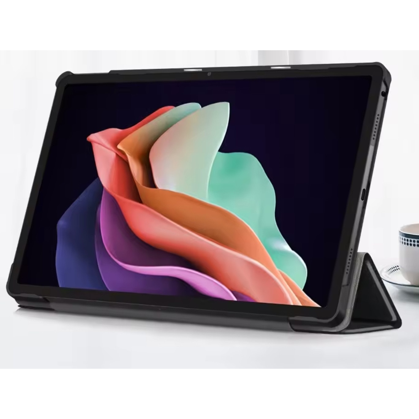 Husa pentru tableta EtuiTab, model DOOGEE T36 12", piele ecologica, suport, negru