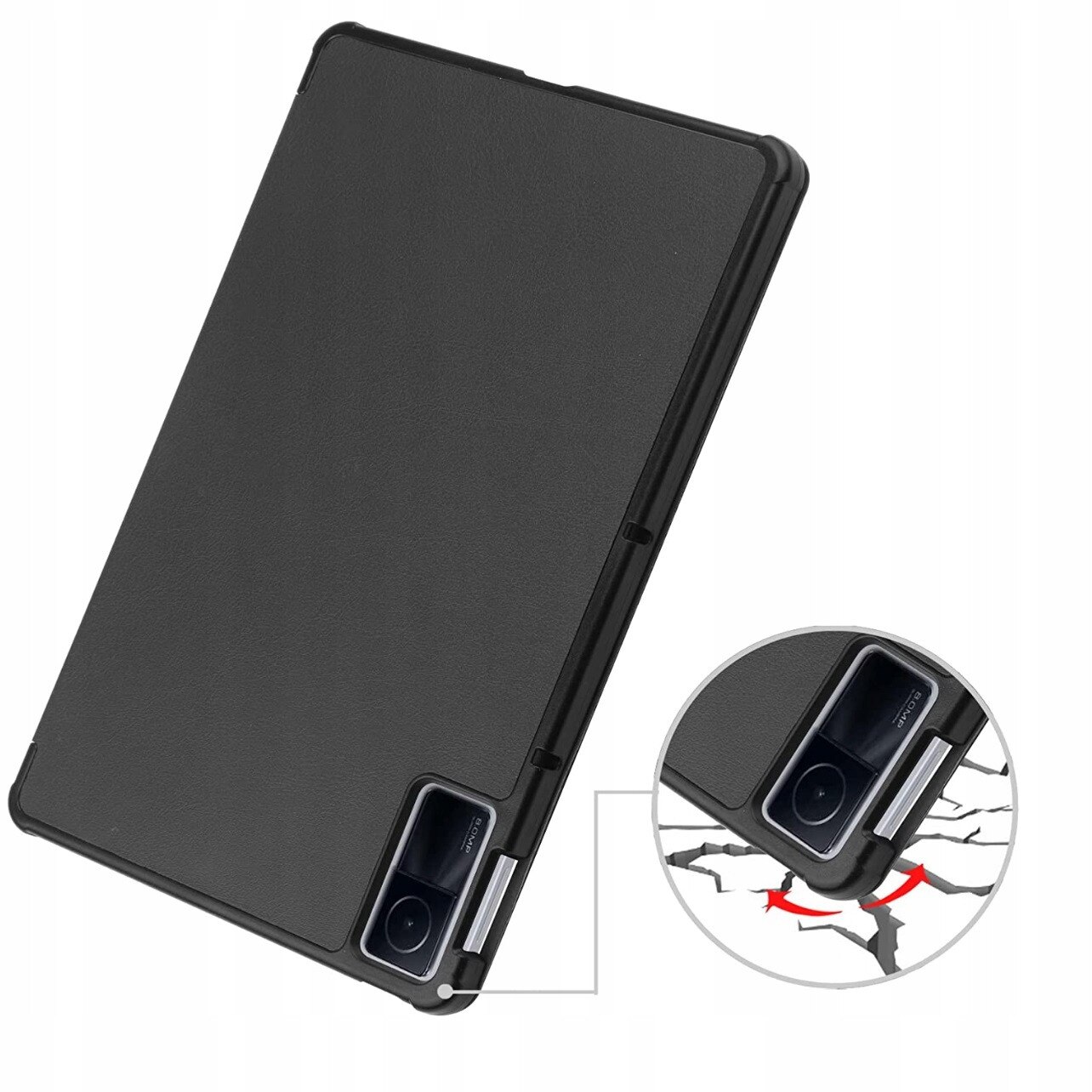 Etui Slim Cover pentru tableta Xiaomi Redmi Pad 10.6 2022, ecologic, roz-gold, cu functie de suport