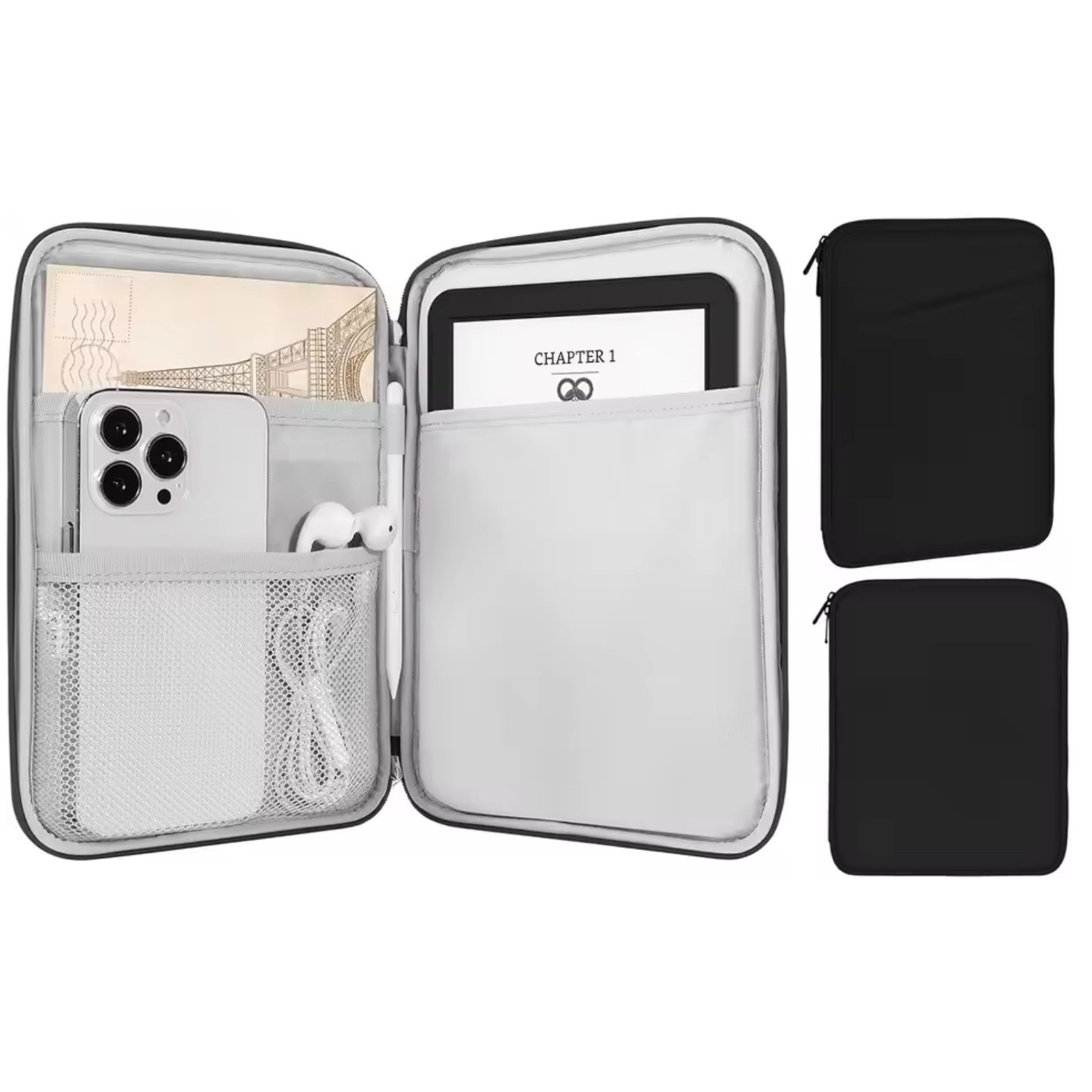 Husa tablete EtuiTab, neagra, impermeabila, dimensiuni 26x17x2cm