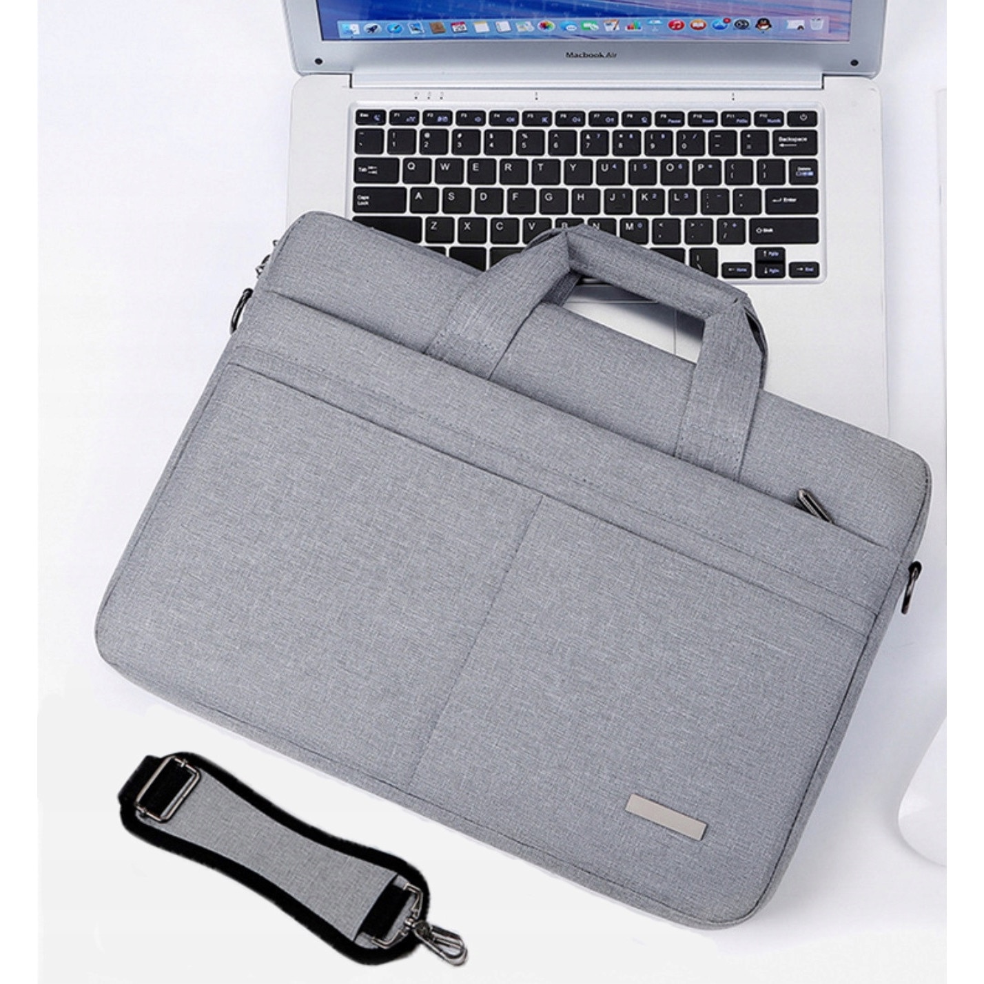 Geanta laptop EtuiTab, model travel case, waterproof, dimensiuni 41x30x7cm, culoare albastru inchis, pentru laptopuri de pana la 15,6"