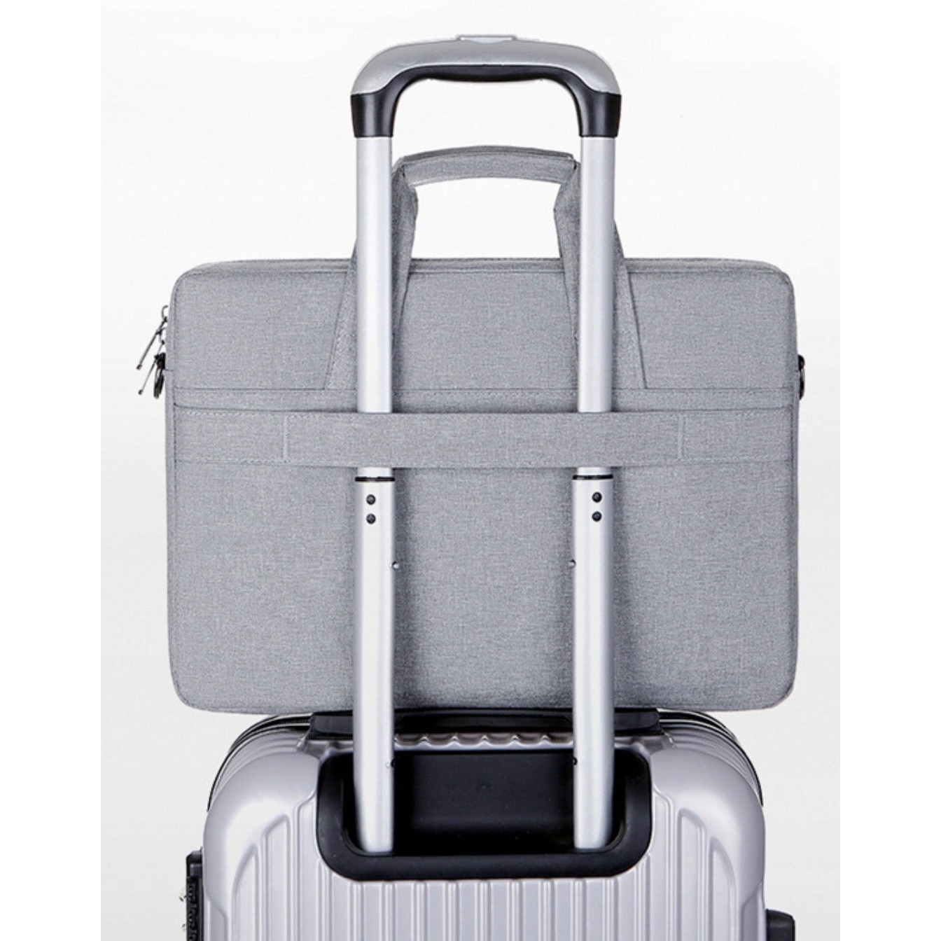 Geanta laptop EtuiTab, model travel case, waterproof, dimensiuni 41x30x7cm, culoare albastru inchis, pentru laptopuri de pana la 15,6"