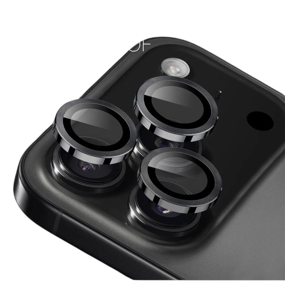 Folie camera foto AF+AR, G-Tech din sticla compatibil cu Apple iPhone 16 Pro, Full Cover, Anti Fog, Ultra Rezistenta, High Definition, Black