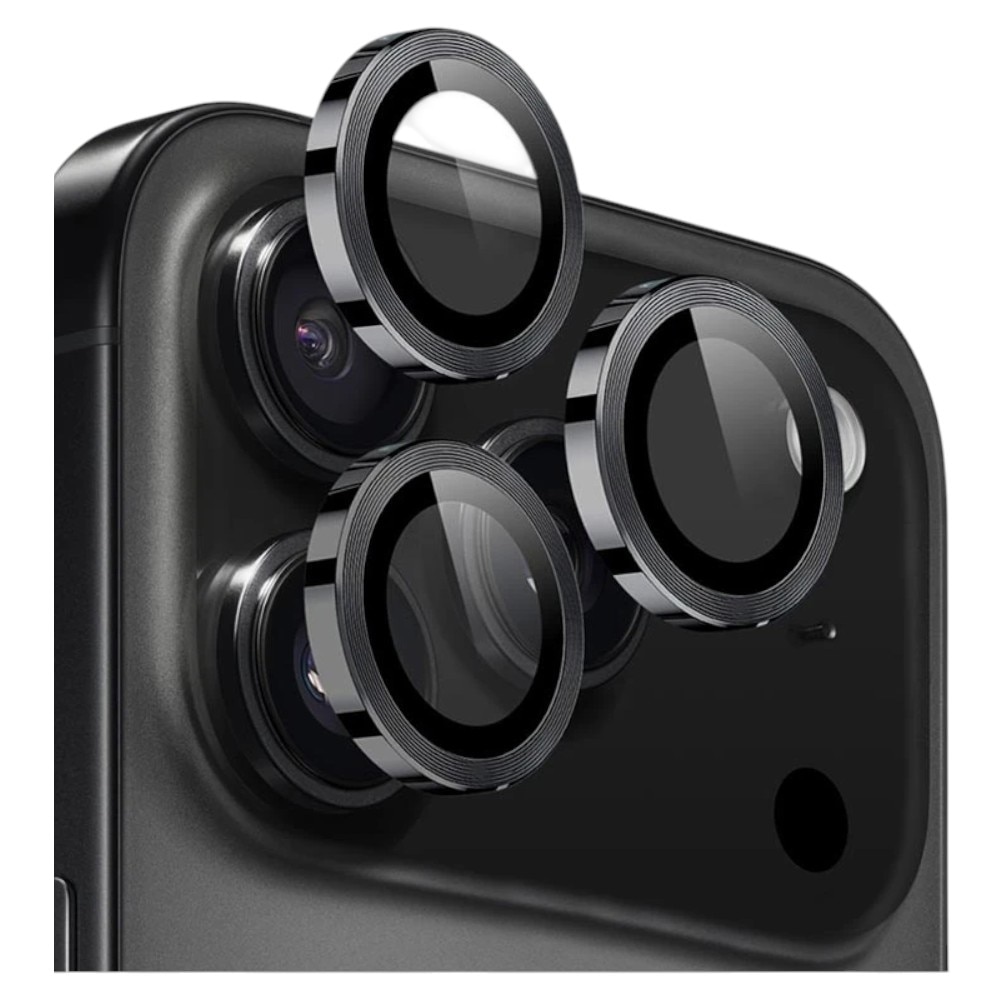 Folie camera foto AF+AR, G-Tech din sticla compatibil cu Apple iPhone 16 Pro, Full Cover, Anti Fog, Ultra Rezistenta, High Definition, Black