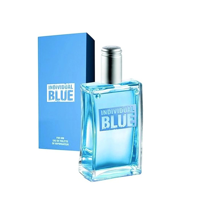 Avon Individual Blue Eau de Toilette férfiaknak 100 ml – aromás-friss illat levendula, menta és szantálfa jegyekkel, a szabad, dinamikus és magabiztos férfi számára