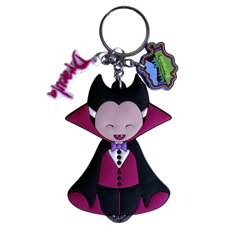 Ключодържател Folk Dracula, PVC, фолклорна тема, метален пръстен