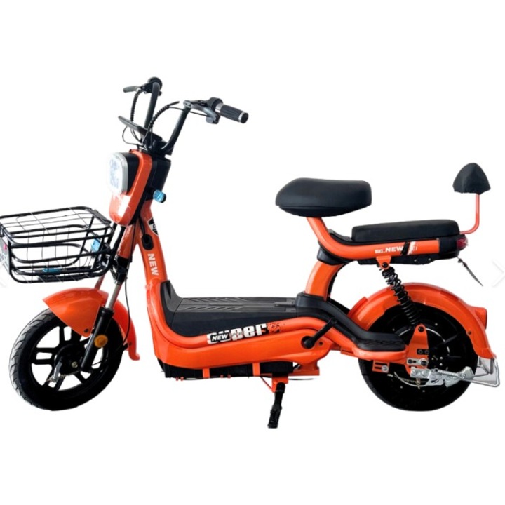 Scuter electric Flippy, portocaliu, 48V 500W, dimensiuni 1530x400x850mm, autonomie 60-80km