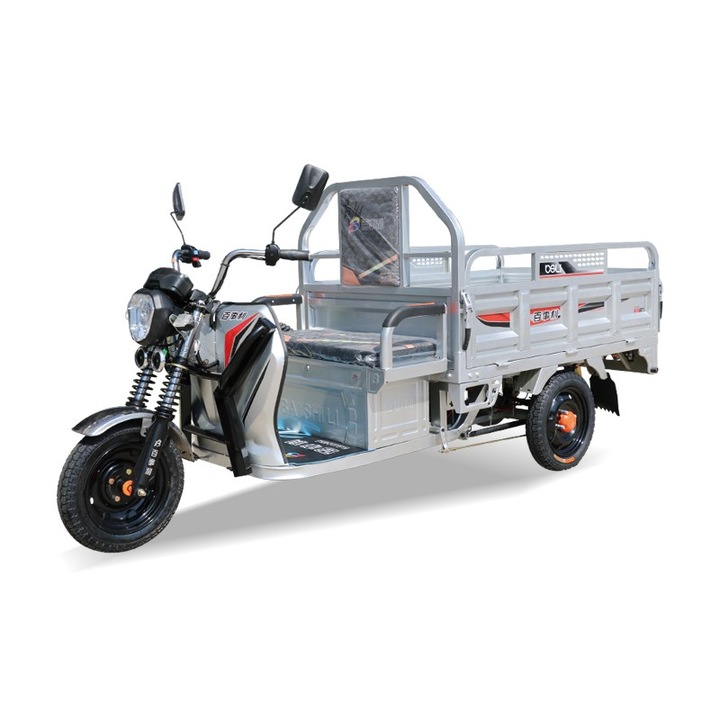 Scuter electric Flippy Chuanqi, 1600W, autonomie 50-70 km, gri, 2500x880x1150 mm