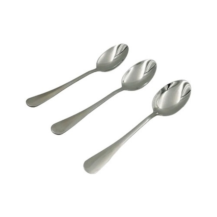 Set 6 lingurițe inox Clini 3X-0050, design elegant, rezistente, multicolor