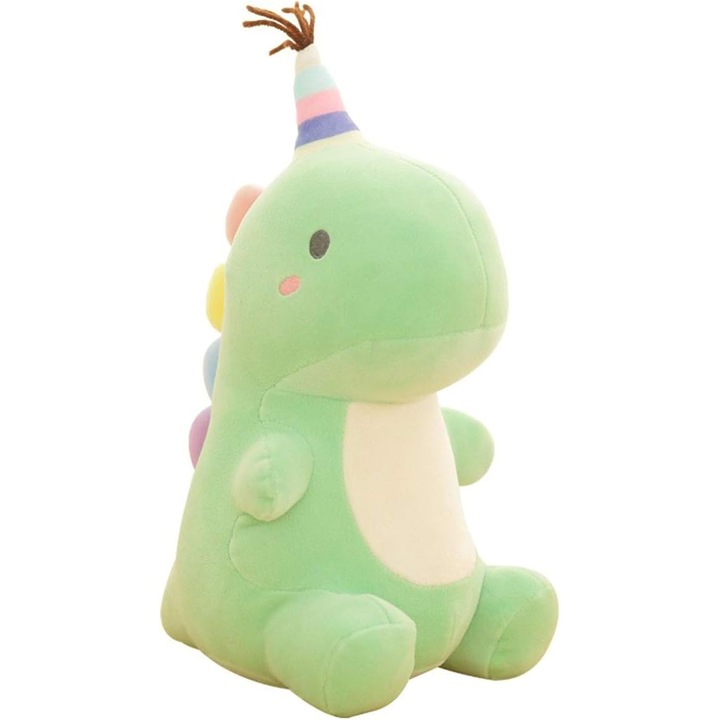 Jucarie de plus set dinosaur, 15x23cm, multicolor