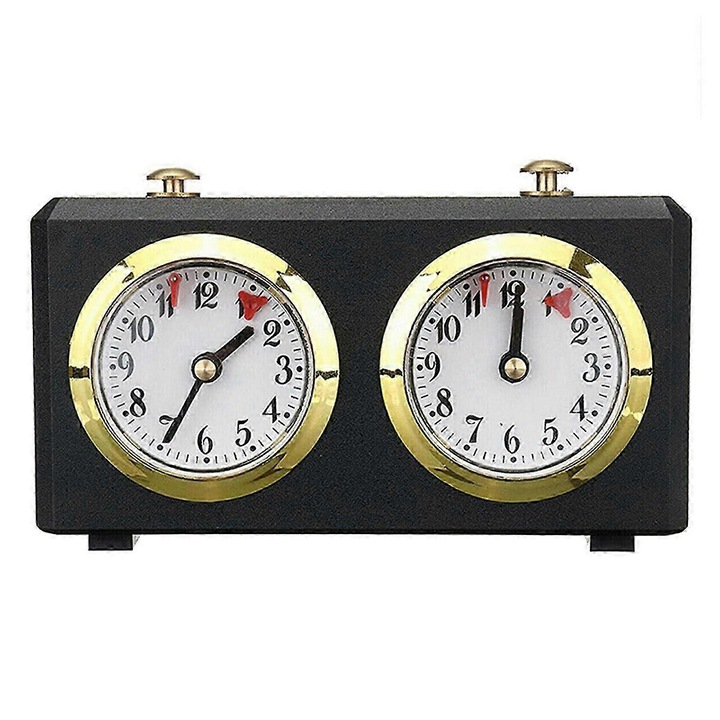 Ceas de sah mecanic analog, 15x5.5x9cm, pentru sah chinezesc si ...