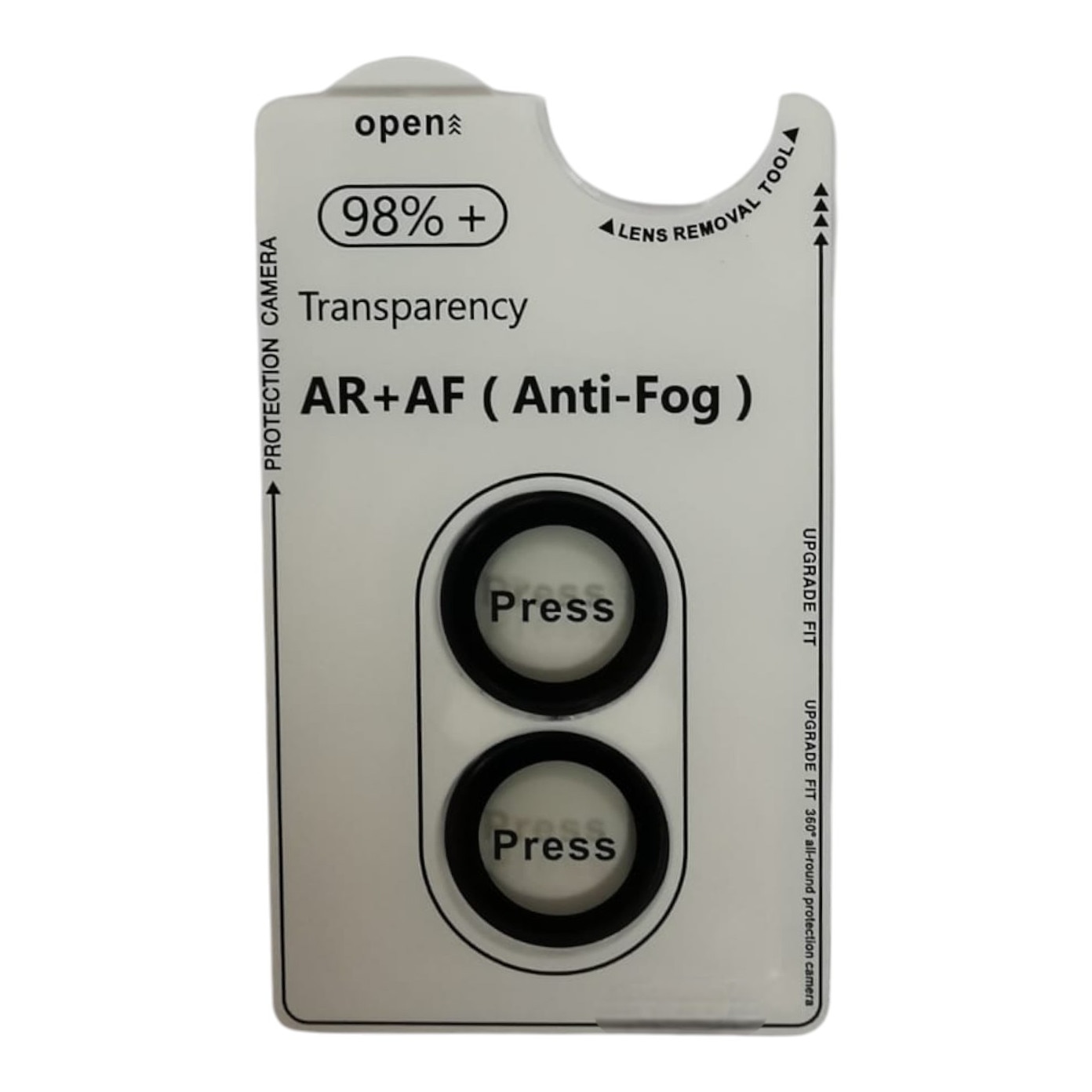 Folie camera foto AF+AR, G-Tech din sticla compatibil cu Apple iPhone 16, Full Cover, Anti Fog, Ultra Rezistenta, High Definition, Black