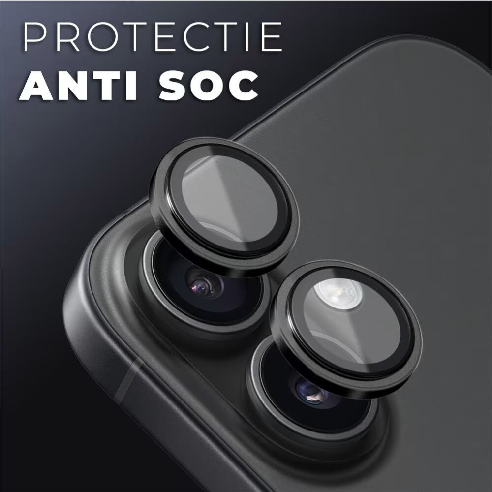 Folie camera foto AF+AR, G-Tech din sticla compatibil cu Apple iPhone 16, Full Cover, Anti Fog, Ultra Rezistenta, High Definition, Black