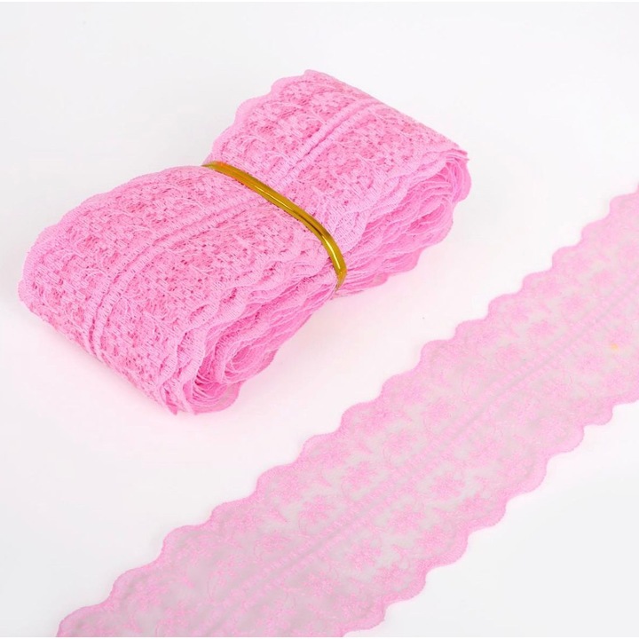 Nem elasztikus csipke, 4cm, 10m-es tekercs