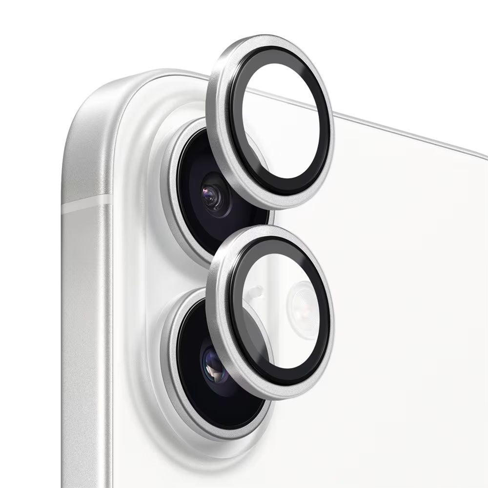 Folie camera foto AF+AR, G-Tech din sticla compatibil cu Apple iPhone 17, Full Cover, Anti Fog, Ultra Rezistenta, High Definition, Silver
