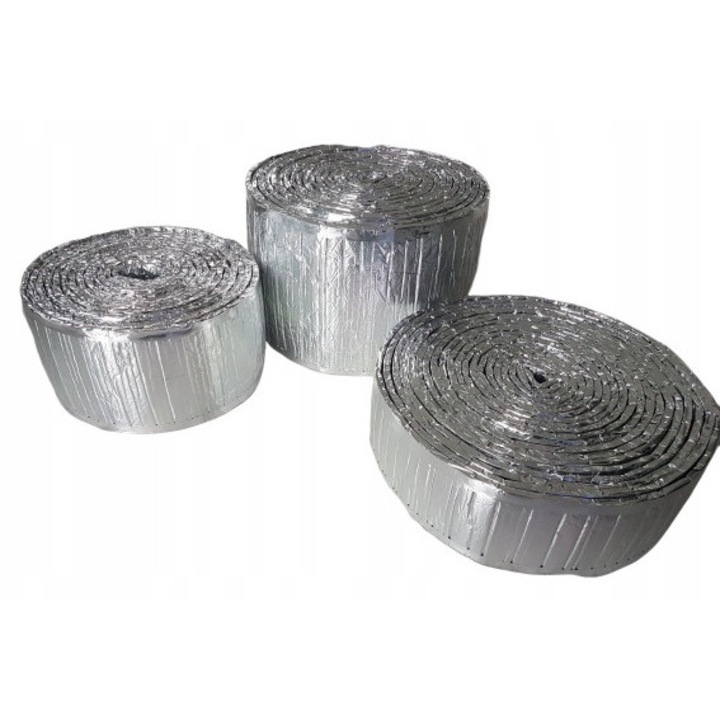 Izolatie termica Aluthermo QUATTRO, 25 cm x 1 mb, multistrat, reflexiva, 10 mm grosime