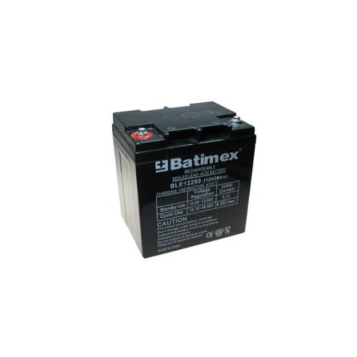 Baterie Batimex, 28Ah, 12V, 125x175x166mm, pentru vehicule electrice, greutate 9.6kg