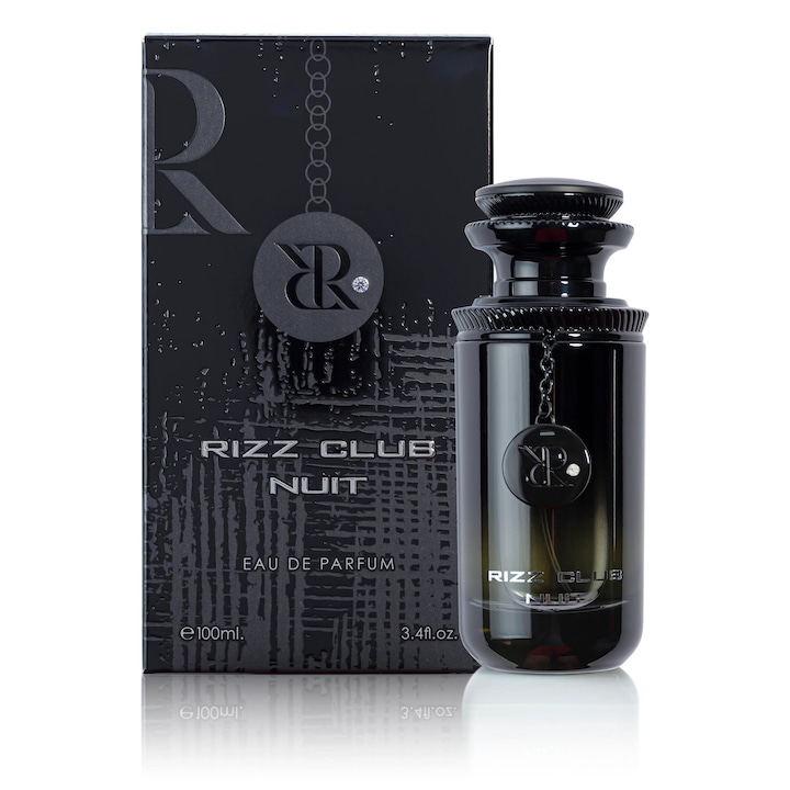 Parfum, Shaikh Saeed, Rizz Club Nuit, bărbați, note de ambra și patchouli, 100 ml