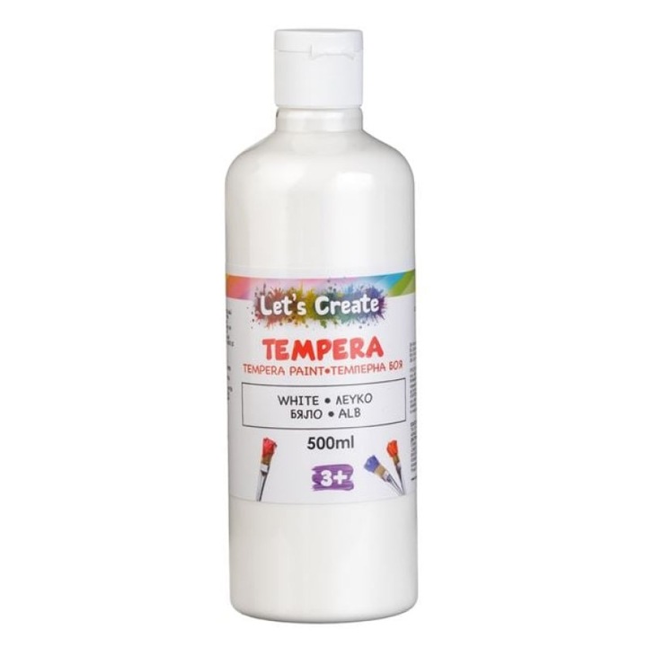 Fehér tempera üvegfestéshez, 500 ml