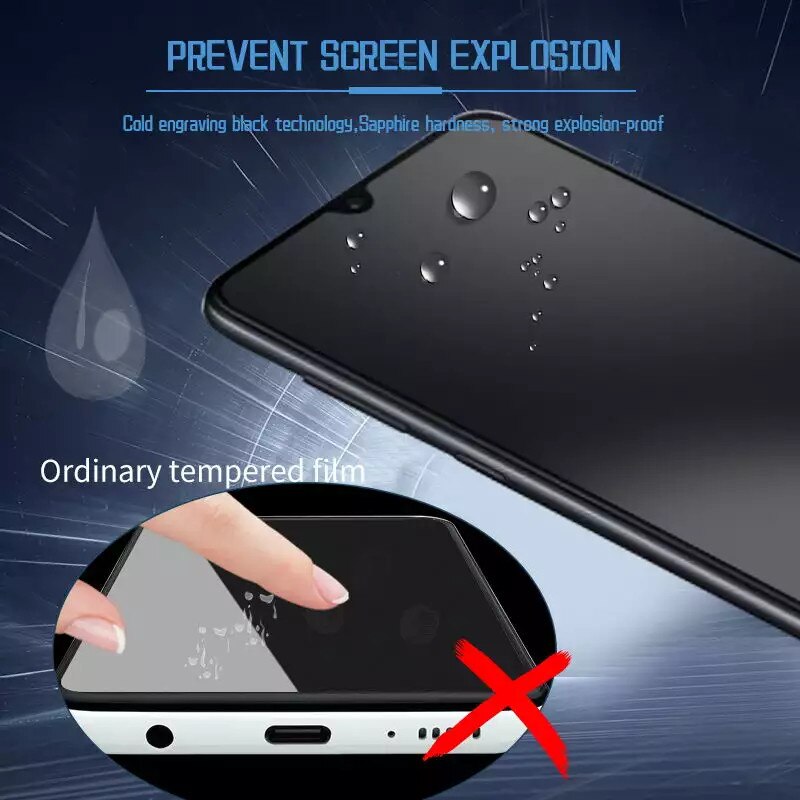 Folie sticla MatTech, Compatibila cu Samsung Galaxy A13 4G / A13 5G, Lipire pe Toata Suprafata, 9H Protection Technology, Claritate Premium Full HD, Full Glue, Margini Negre