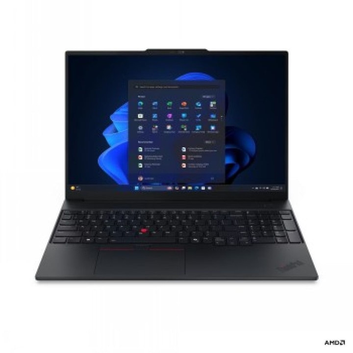 Laptop Lenovo ThinkPad E16 Gen 3 21ST0042MH, 16 inch 1920 x 1200, AMD 230 6 C / 12 T, 3.2 GHz - 4.9 GHz, 6 MB 16 MB cache, 16 GB DDR5, 512 GB SSD, AMD Radeon Graphics, Windows 11 Pro
