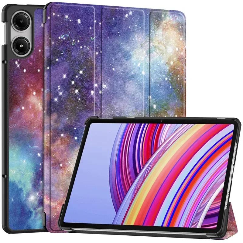 Husa Sigloo pentru tableta Xiaomi Redmi Pad Pro 12.1" – Slim, Tri-Fold Magnetic, Piele Ecologica, Antisoc, Stand Reglabil, – model Galaxy