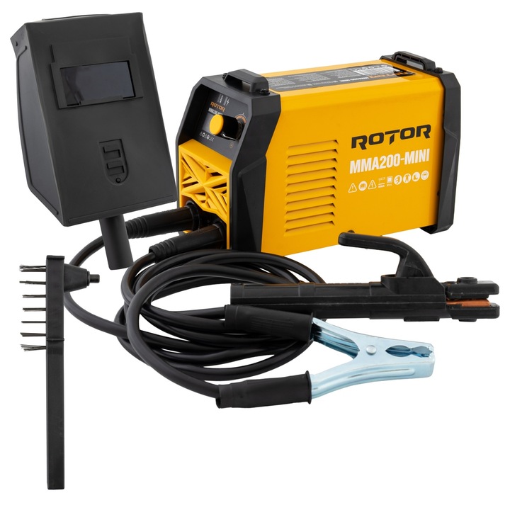 Aparat de sudura LCD Color ROTOR MMA200-MIN, 200 A